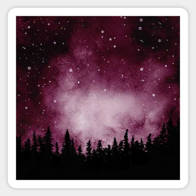 Watercolor galaxy Sticker by RosanneCreates